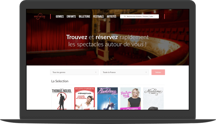 Screen spectacles.fr 1